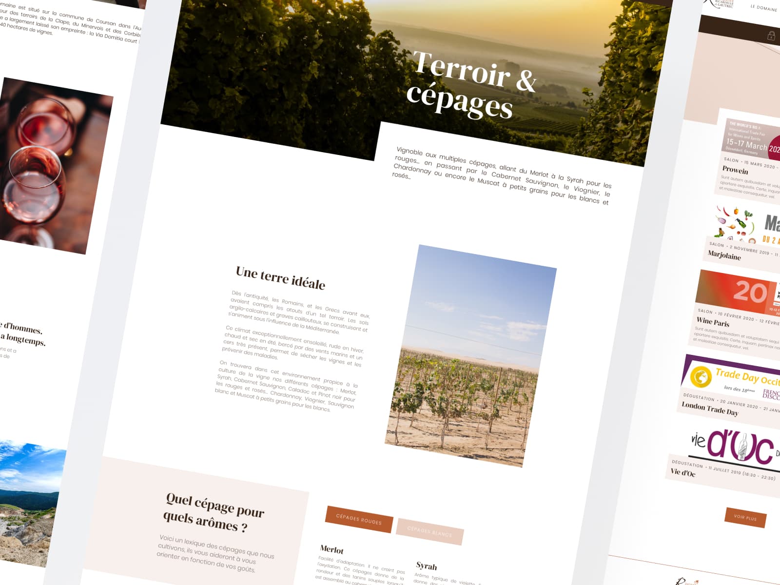 page vins et occitanie