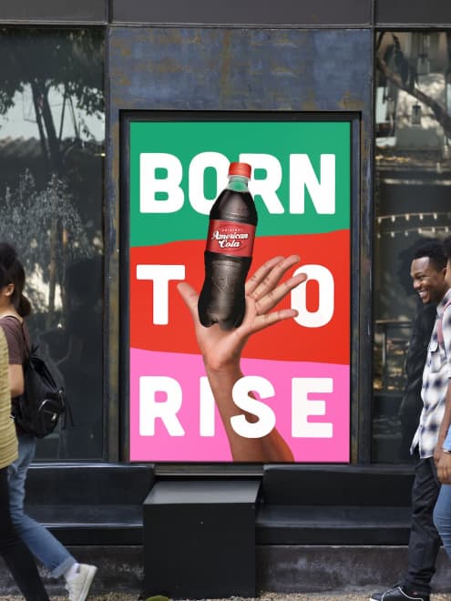 Mockup affiche born to rise